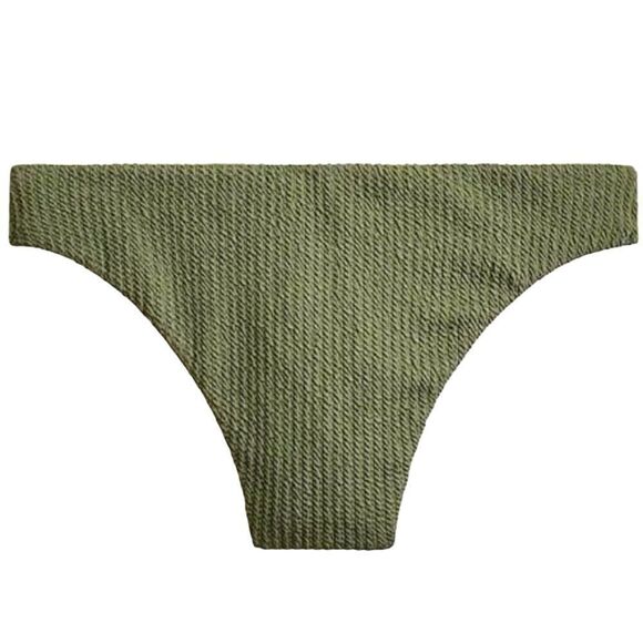 J Crew Surplus Green Olive Textured High Rise Cheeky Bikini Bottom Sz XL NWT - Picture 3 of 14